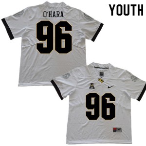 Youth UCF Knights #96 Trace O'Hara White High School Jersey 745795-524