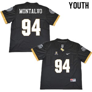 Youth UCF Knights #94 Anthony Montalvo Black Stitched Jerseys 303906-352