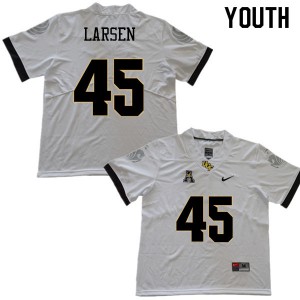 Youth Knights #45 Chris Larsen White NCAA Jersey 435737-609