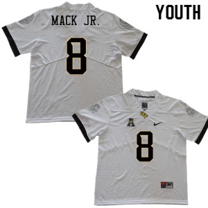 Youth UCF Knights #8 Darriel Mack Jr. White Stitched Jerseys 366561-399