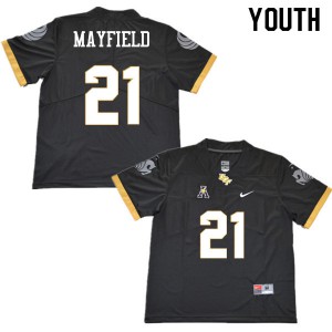 Youth UCF Knights #21 Dontay Mayfield Black High School Jersey 714991-410