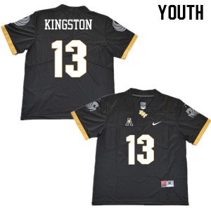 Youth Knights #13 Hayden Kingston Black Stitched Jerseys 980955-650