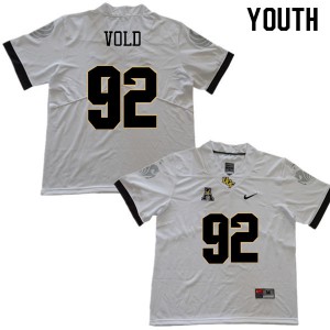 Youth Knights #92 Jack Vold White NCAA Jerseys 160700-885
