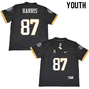 Youth Knights #87 Jacob Harris Black Player Jersey 665387-604