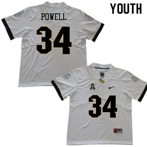 Youth University of Central Florida #34 Jon Powell White NCAA Jersey 862947-711