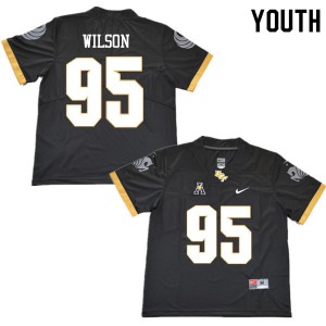 Youth Knights #95 Kendrick Wilson Black Football Jersey 757733-319