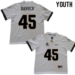 Youth UCF Knights #45 Lyston Barber White Player Jersey 975812-718