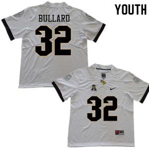 Youth UCF Knights #32 Quadric Bullard White Player Jerseys 973965-306
