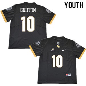 Youth UCF Knights #10 Shaquill Griffin Black University Jerseys 579769-185