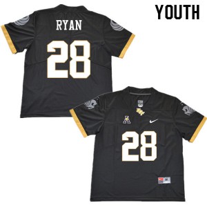 Youth University of Central Florida #28 Trace Ryan Black College Jerseys 797018-606