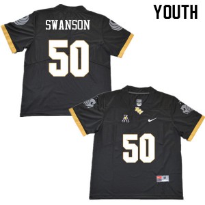 Youth UCF Knights #50 Wyatt Swanson Black Football Jersey 565701-410