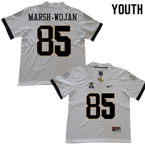 Youth Knights #85 Zach Marsh-Wojan White Stitch Jersey 872697-974
