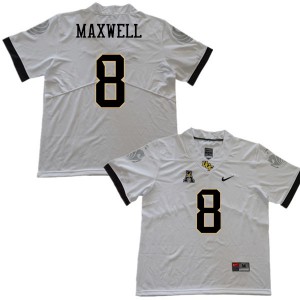 Men UCF #8 Zamari Maxwell White Football Jersey 408252-541